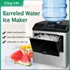 25KG Ice Maker Electric Commercial Ice Cube Maker Small Household Multifunctional Bottled Water Automatic English Panel 1