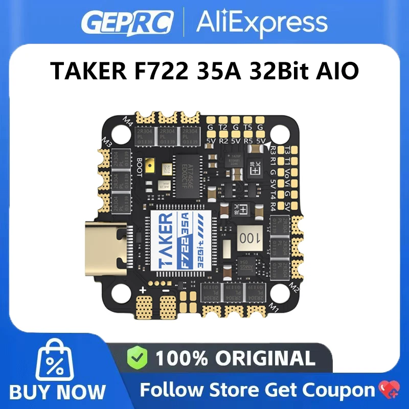 GEPRC TAKER F722 35A 32Bit AIO 26S DIY RC FPV Cinebot25 V2 쿼드콥터 교체용 액세서리 ..