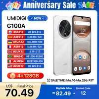 UMIDIGI G100A Android 14 Smartphone 6.9"120Hz HD+ Display 4+4GB 128GB 13MP+8MP Camera 6000mAh Battery Dual SIM Cellphone 1