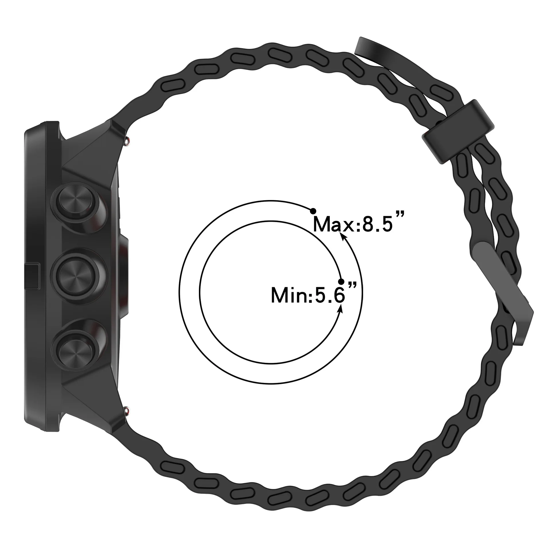 2pcs Silicone Band and Protective Case Set for Smartwatch - Screen Guard and Wristband Accessories