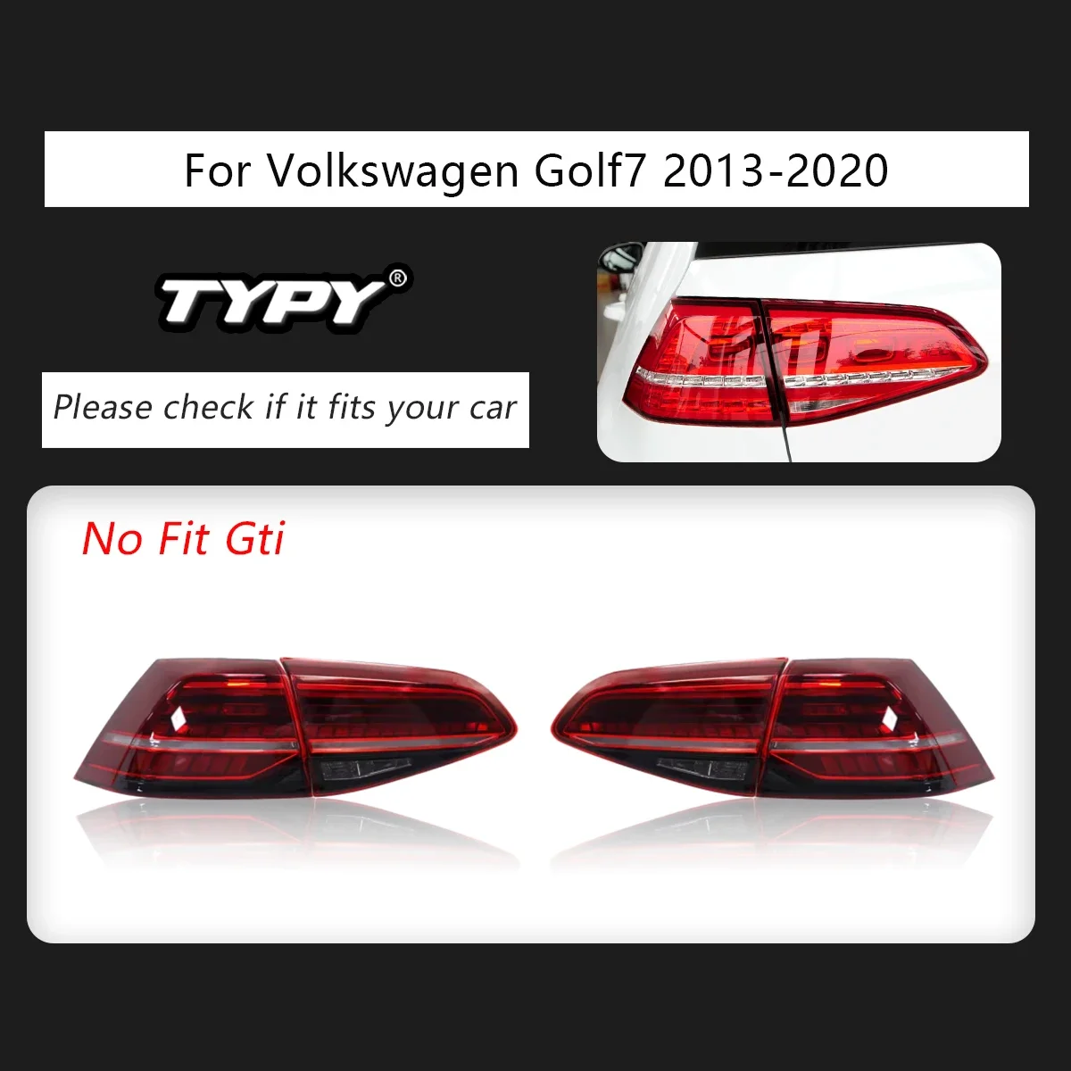 フォルクスワーゲンゴルフmk7,golf7.5 tsi tdi 2013-2019用の