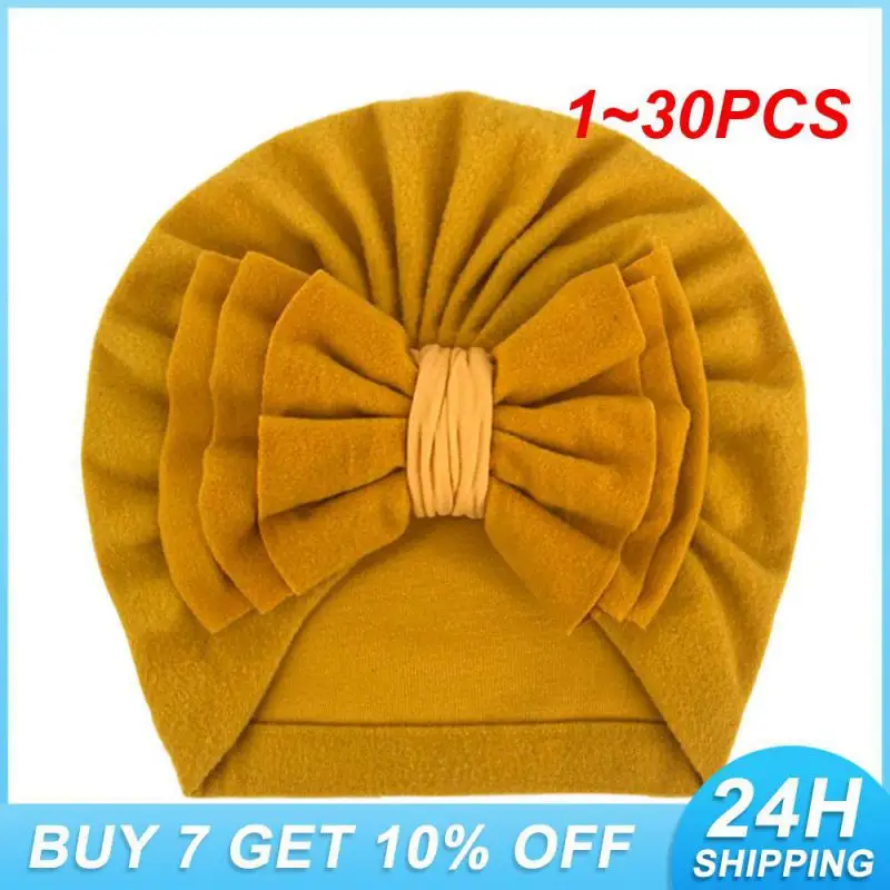 

1~30PCS Baotou Hat Suitable For Baby Skin Stretching Is Not Easy To Deform Beanie Baby Hat No Chemicals Added Durable Bow Hat