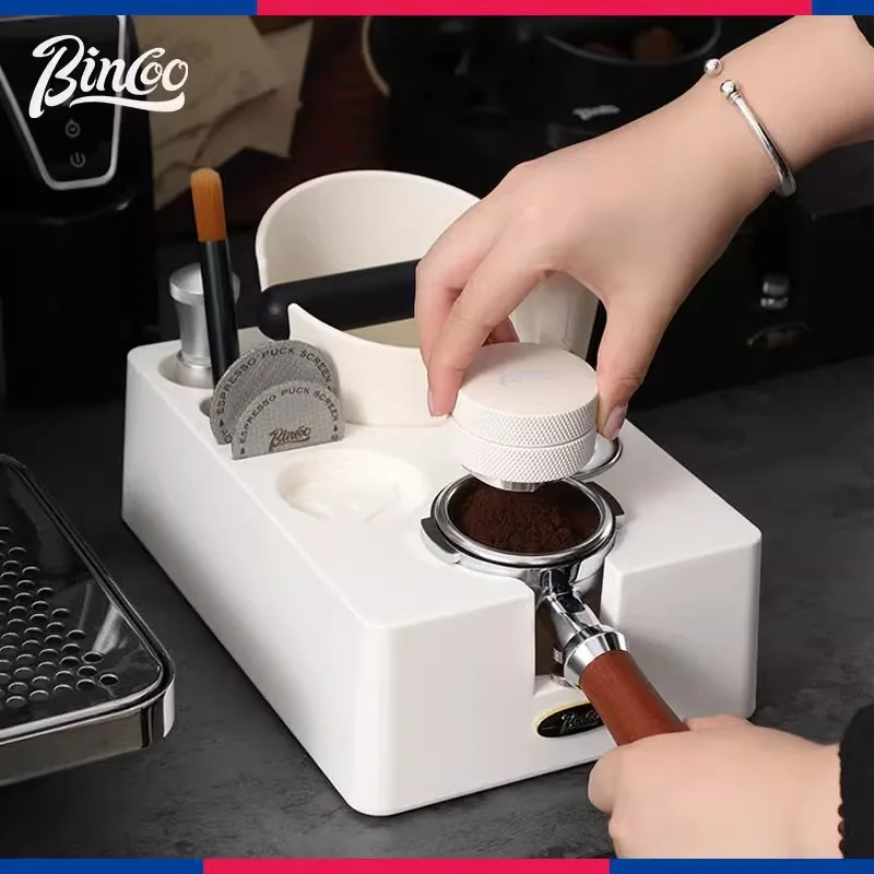 Coffee Tamper Station 51MM 58MM ABS Espresso Portafilter Holder Mat With Knock Box Support Base Rack Barista Accessories