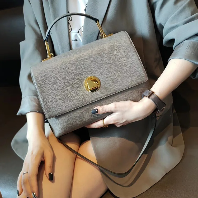 

Turn Lock New Girls Fashion Crossbody Woman Women Luxury Designer Satchel Leather Customised Shoulder bag handbag