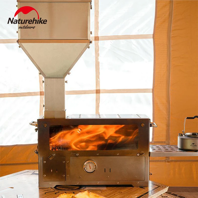 Naturehike-ポータブル薪ストーブ,屋外ストーブ,キャンプ用テント