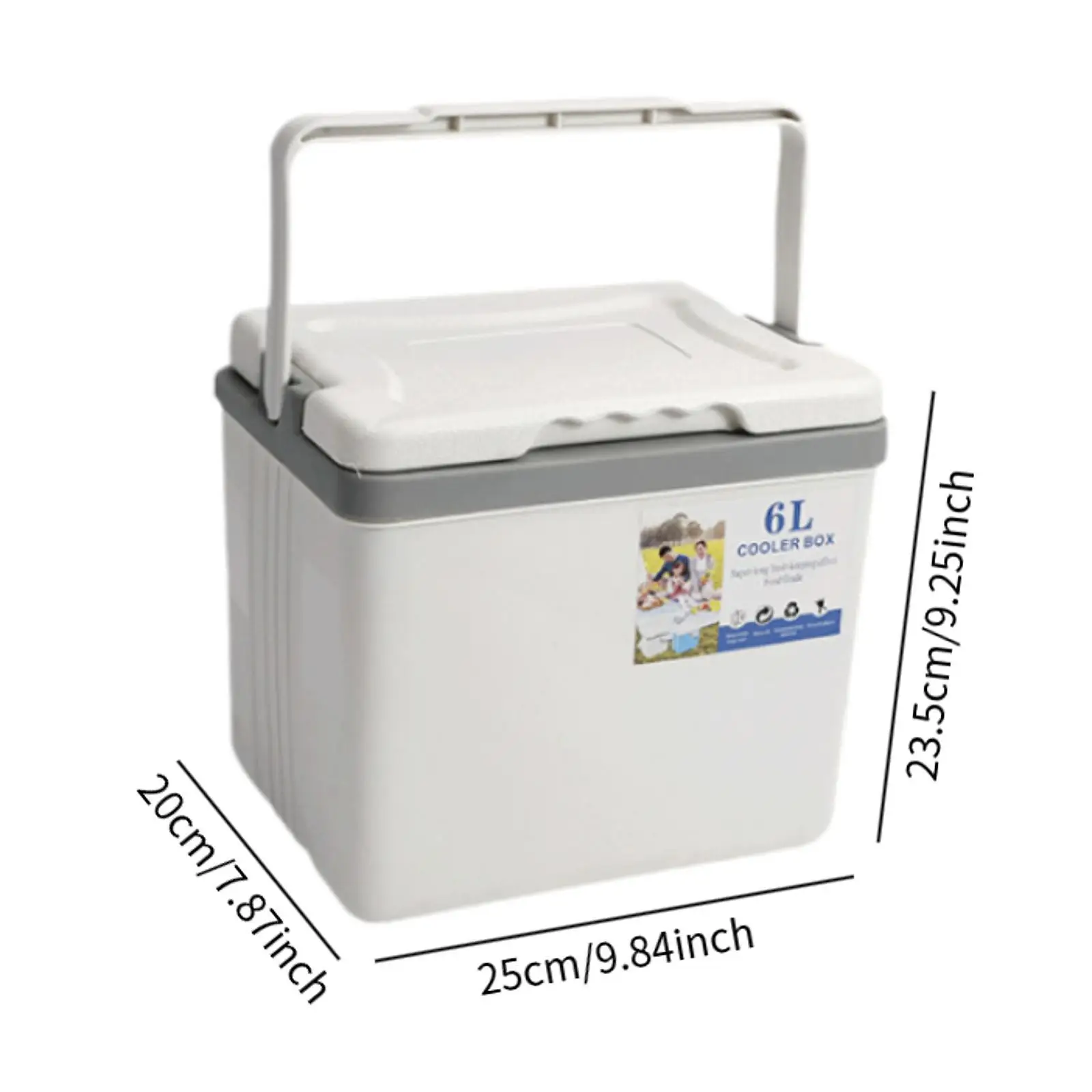 Cooler Box Food Preservation Portable Cooler for Stall Boating Barbecue