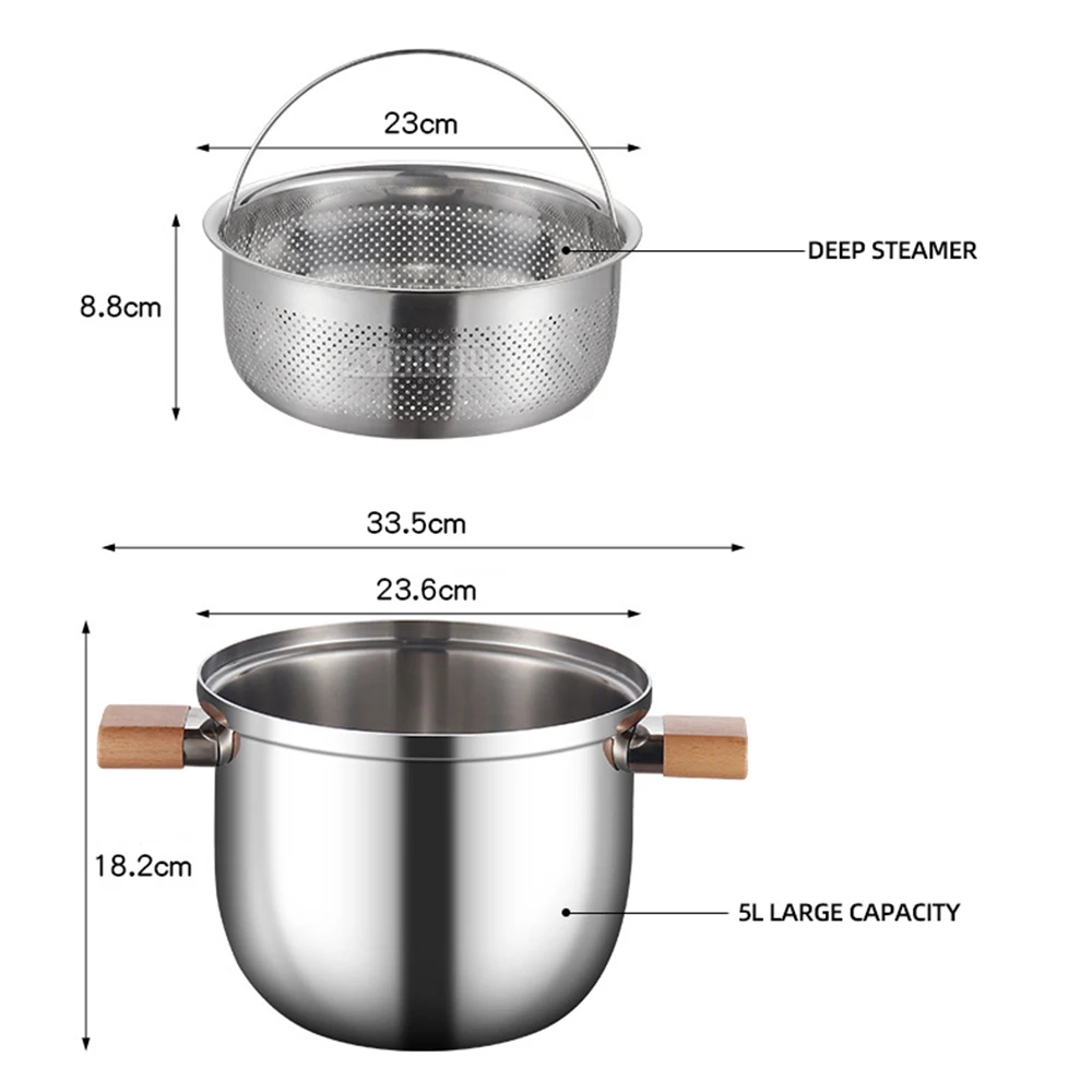 Version Steamer Cook Steamer Machine Food Multi Purpose Cookware Food Stewed Cooker Soup Pot
