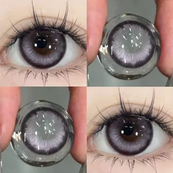 Brown Contact Lenses - Colorful Korean Fashion Yearly Makeup Lens Set (2pcs) (Mechanical Purple)