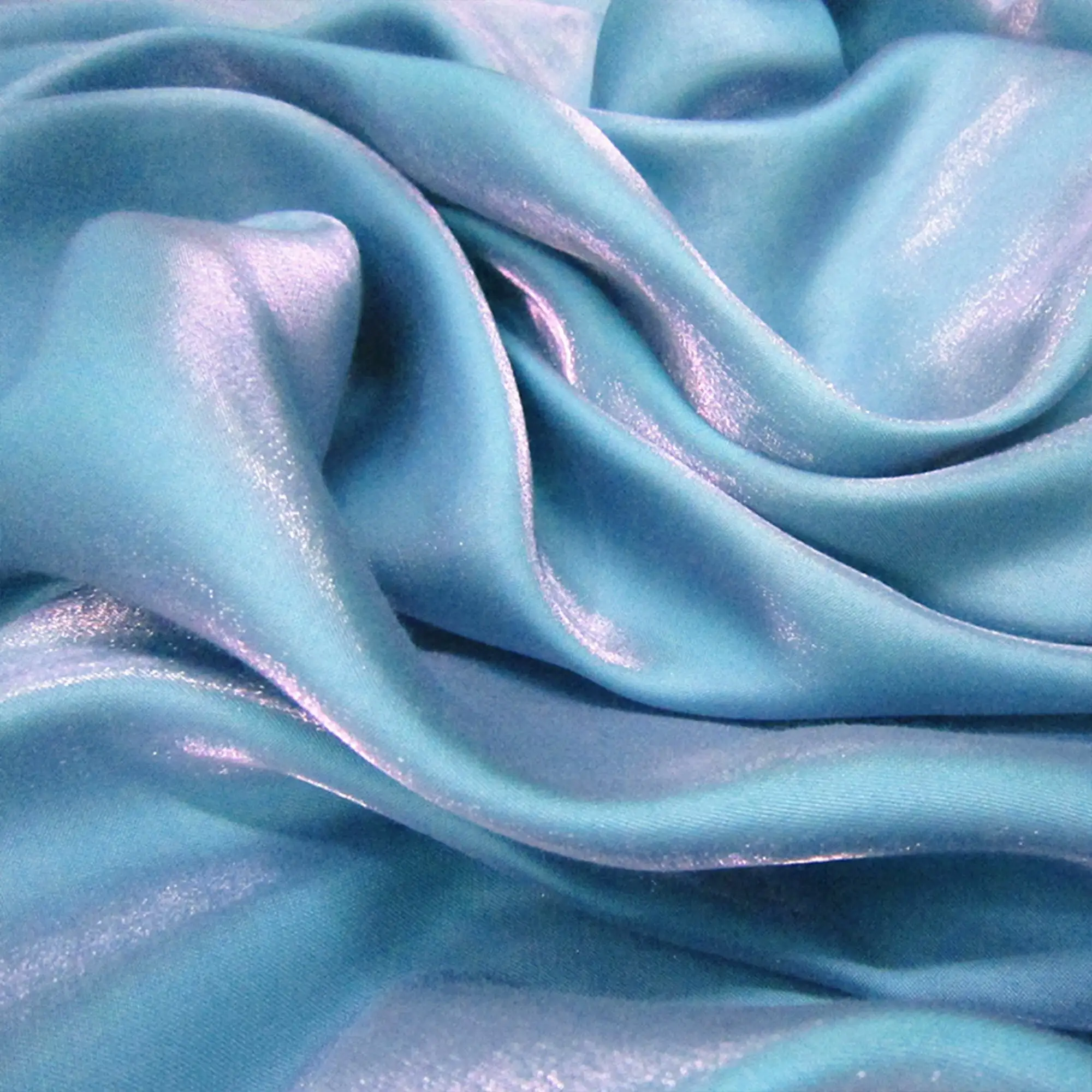 Purple Blue Iridescent Satin Fabric - Luxuriously Soft and Smooth Draping Material for DIY Clothing and Crafts