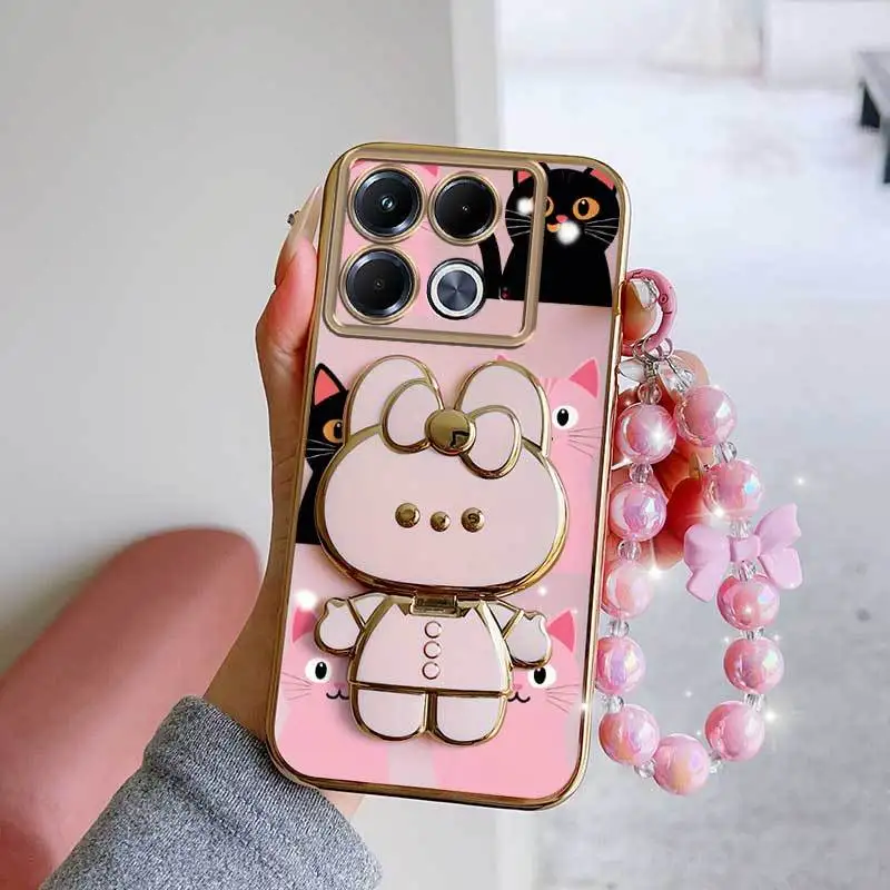 Lovely Heart Phone Case Set with Lanyard and Stand