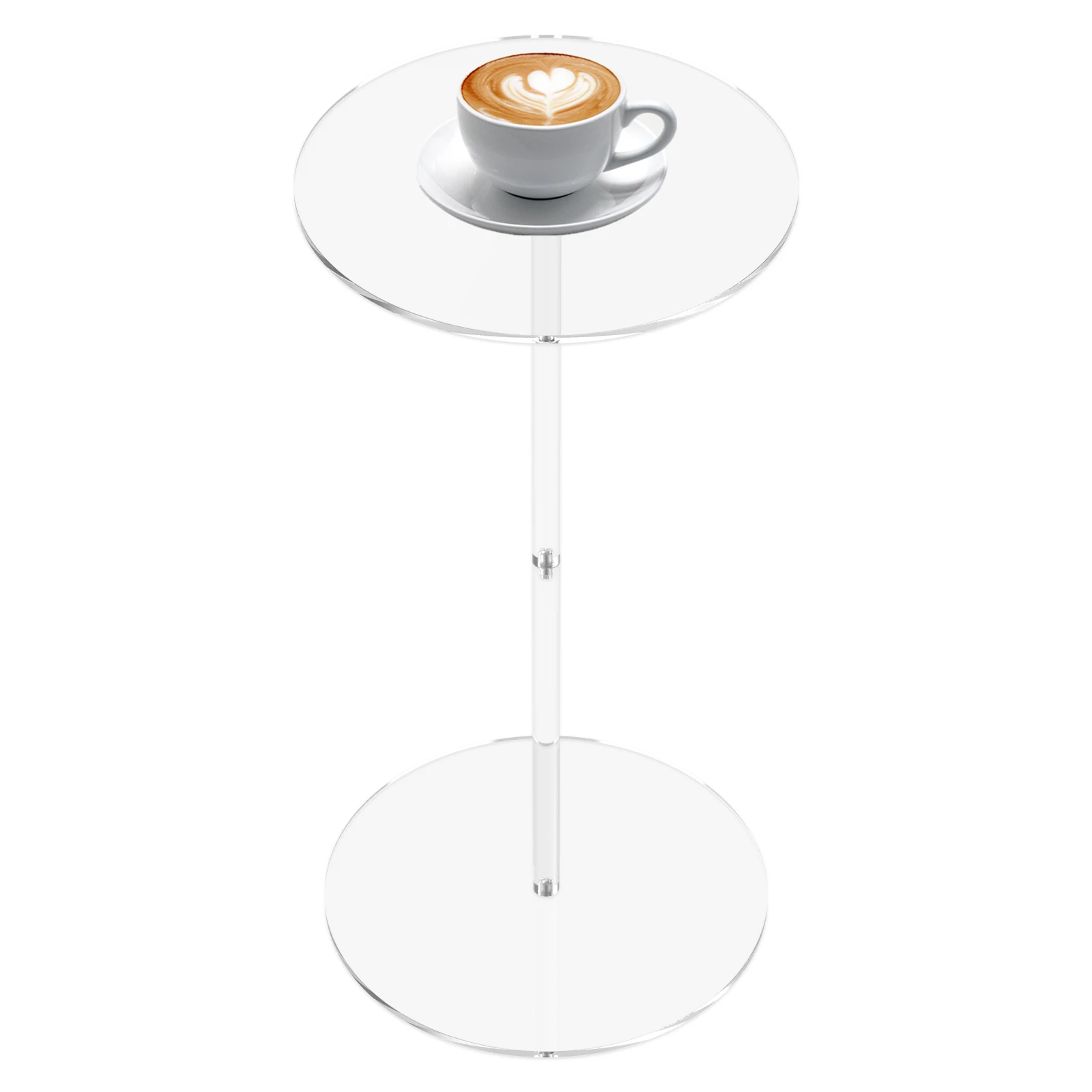 طاولة شاي أكريليك فاخرة مستديرة