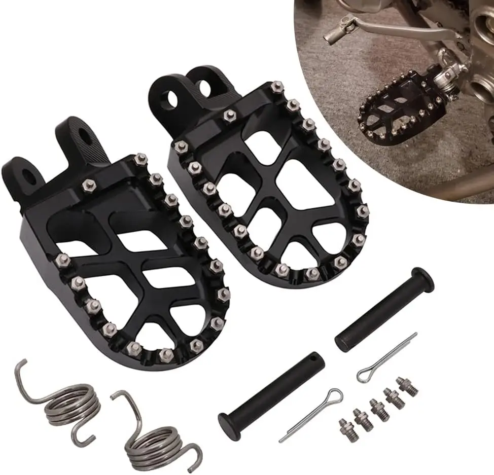 

CNC Foot Pegs Pedals Foot Rests For Kawasaki KLX250R KLX250 KLX250S KLX250SF KLX300R KLX650 KLX650R KLR650