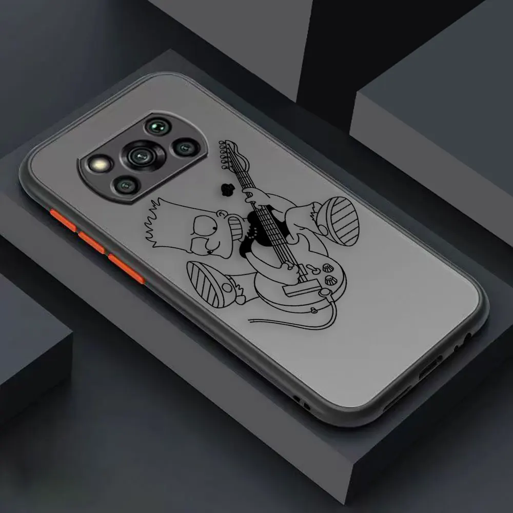 thumbnail image 1 of Matte Case for Xiaomi POCO X4 X3 X2 M4 M3 M2 F4 F3 GT F2 C40 CC9 PRO 4G 5G A3 MIX4 CIVI Case Funda Shell Movie The S-Simpsons-S, 1 of 5