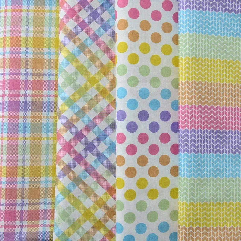 110X50cm Cotton Fabric Digital Printing Colorful Dots Sewing Making Clothes Baby Pants Children's Handmade DIY