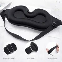 3D Block Out Light Sleeping Eye Mask Memory Foam Silk Sleep Mask Women Men For Eyes Sleep Masker Eye Shade Blindfold Sleep Aid 1