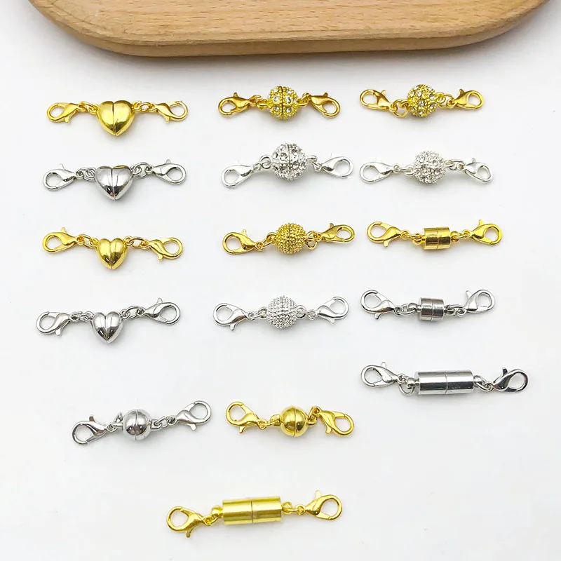 Fermoir Inox Pour Bijoux AIEX 12pcs Fermoirs Magnétiques, Fermoirs Magnétiques Bijoux Fermoirs Fermoir Pour Collier Bijoux