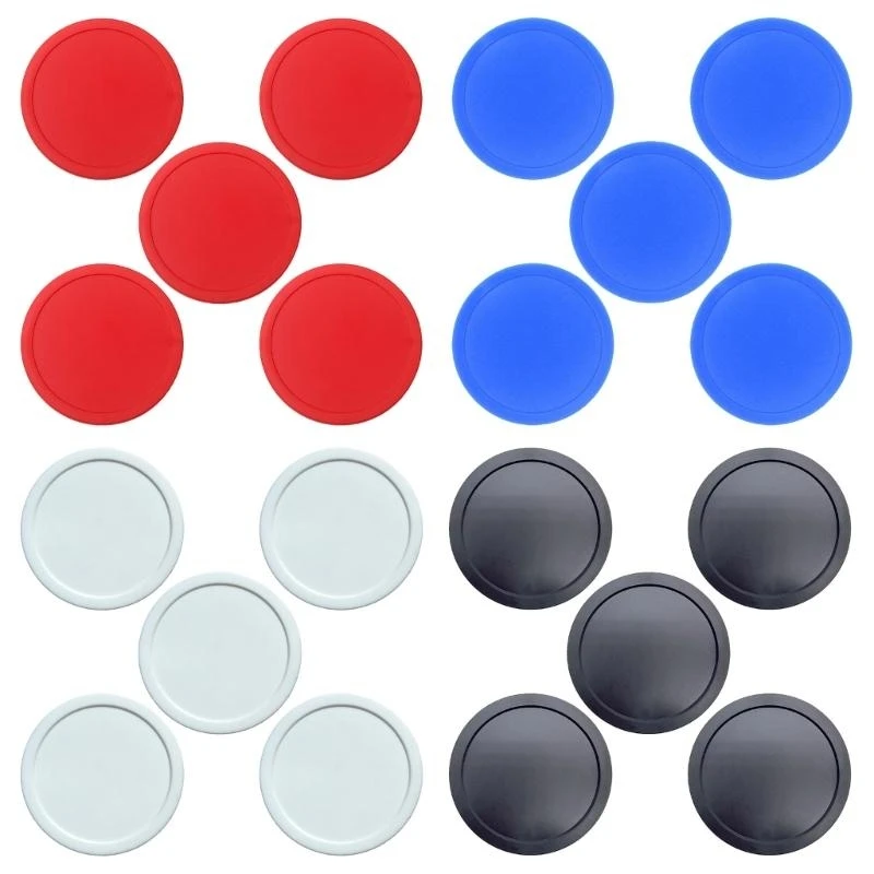 G7NF 5 Stück Home Air Hockey Ersatz-Pucks, runde, schwere Hockey-Tisch-Pucks – Detail 9