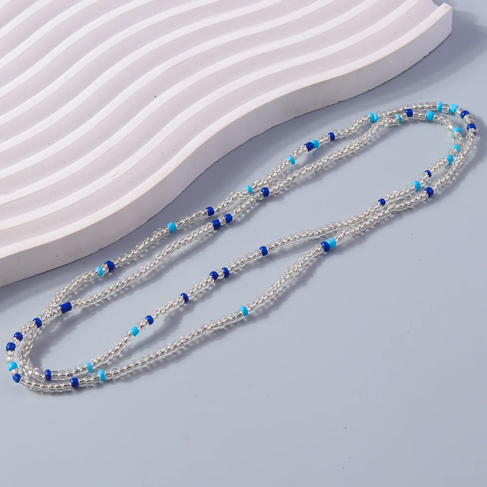 Aihua Böhmen Multi Layer Bunte Perlen Fußkettchen für Frauen Handgemachte Sommer Strand Barfuß Armband Knöchel auf Bein Fuß Schmuck Geschenk – Detail 12