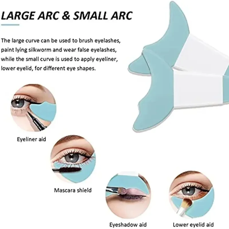 2Pcs Set Makeup Tools Eye Stencils Applicator Guide