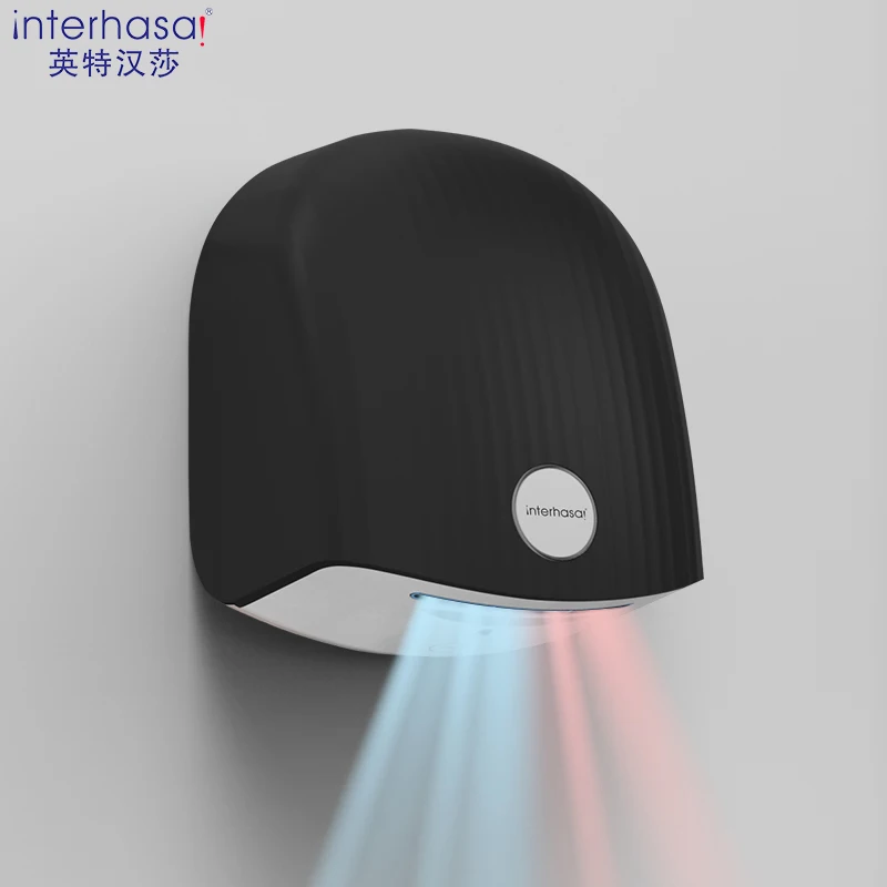 Interhasa! 상업용 욕실 화장실용 자동 핸드 드라이어, 냉온 고속 바람 벽 유도 핸드 드라이어, 1200W, 신제품 
