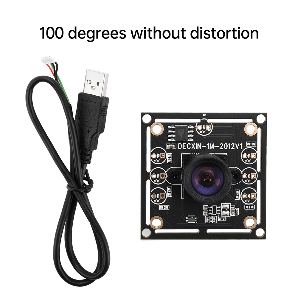 Cuifati Modulo Fotocamera USB 1 MP Con OV9732, 30 Fps, 100° - Webcam Per PC Plug & Play
