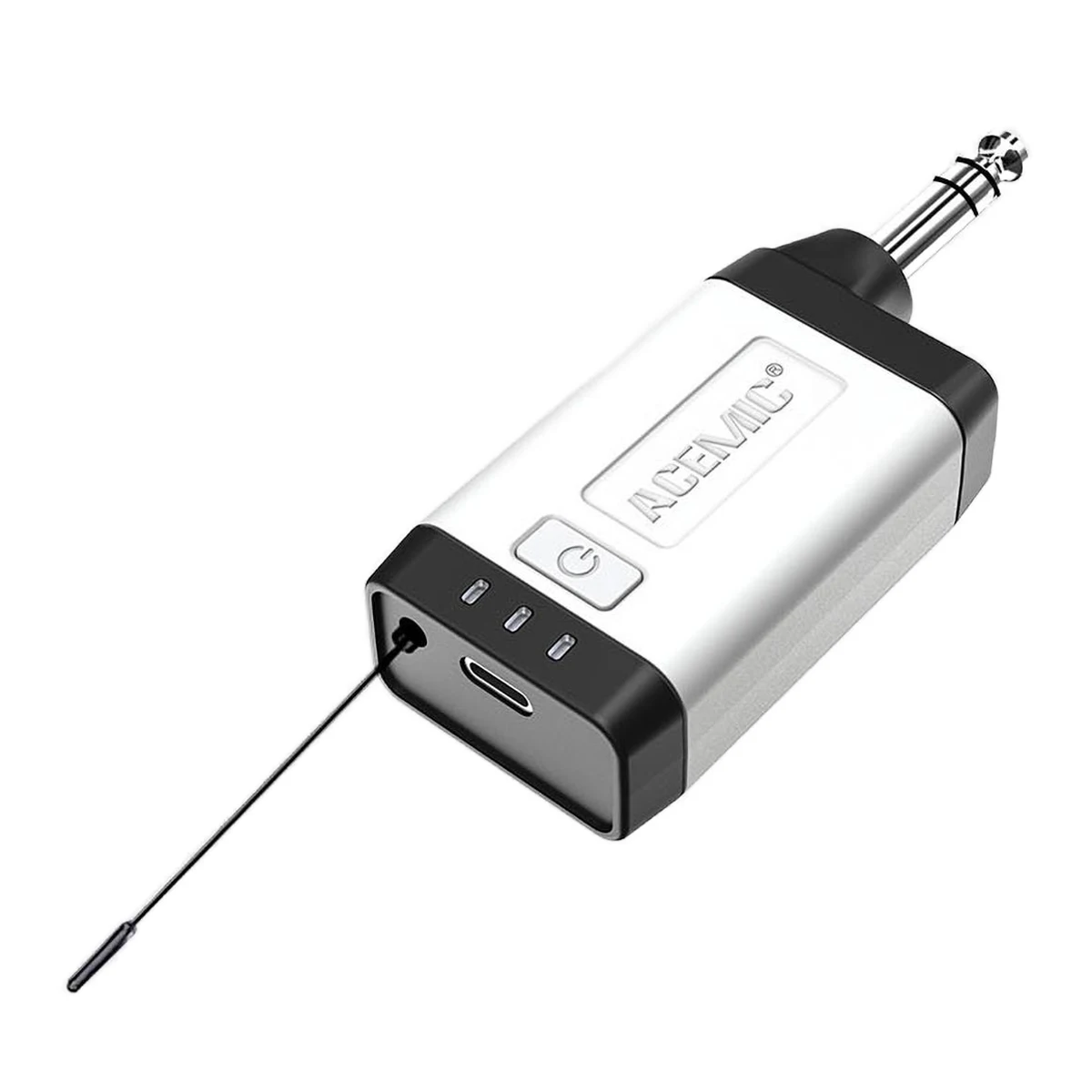 Wireless Microphone for Saxophone Dual Channel UHF Condenser for Saxophonist Playing Recording Stage Performance Acemic Q2/ST-5