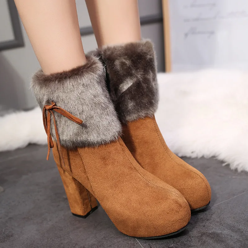 

Ботильоны женские на платформе и молнии, с круглым носком, на резиновой подошве