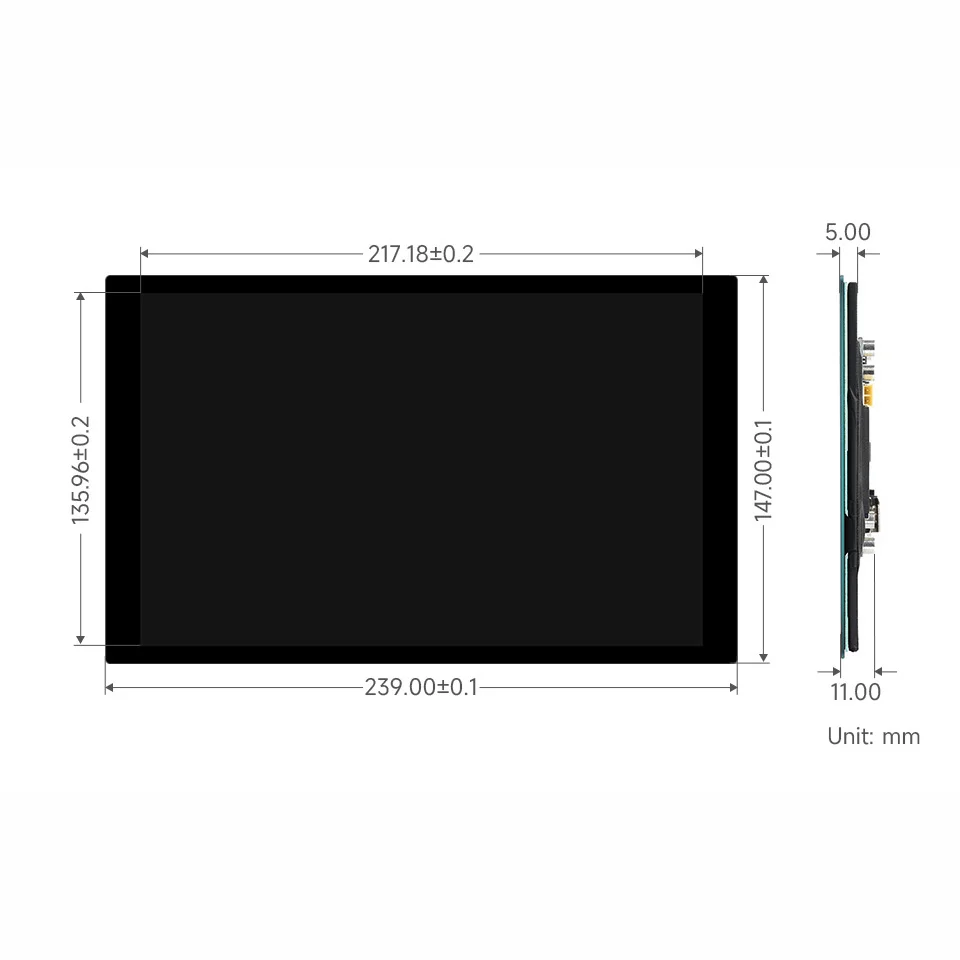 Waveshare ǻ   ġ ũ, IPS ÷, HDMI LCD,   4, 3, , PC, 1280  800, 10.1 ġ