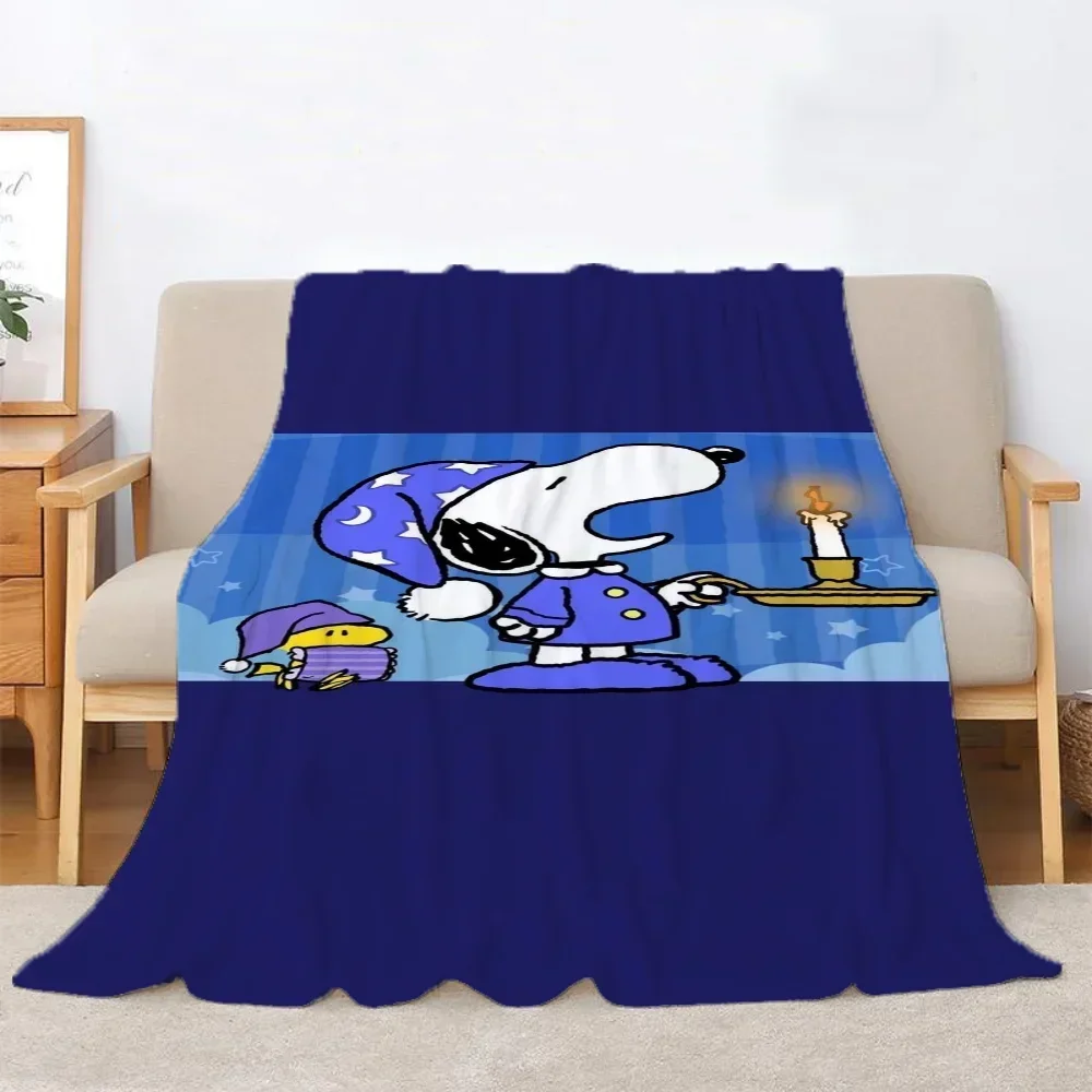 Snoopy Baby Blanket Double Bed Blankets and Throws Summer Comforter Cobija Home and Decoration Blankets for Decorative Sofa & 2