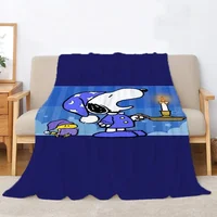 Snoopy Baby Blanket Double Bed Blankets and Throws Summer Comforter Cobija Home and Decoration Blankets for Decorative Sofa & 2