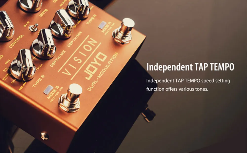 R-09 Modulation Multi Effects Pedal Stereo Input & Output 2 Modules Each 9 Effec
