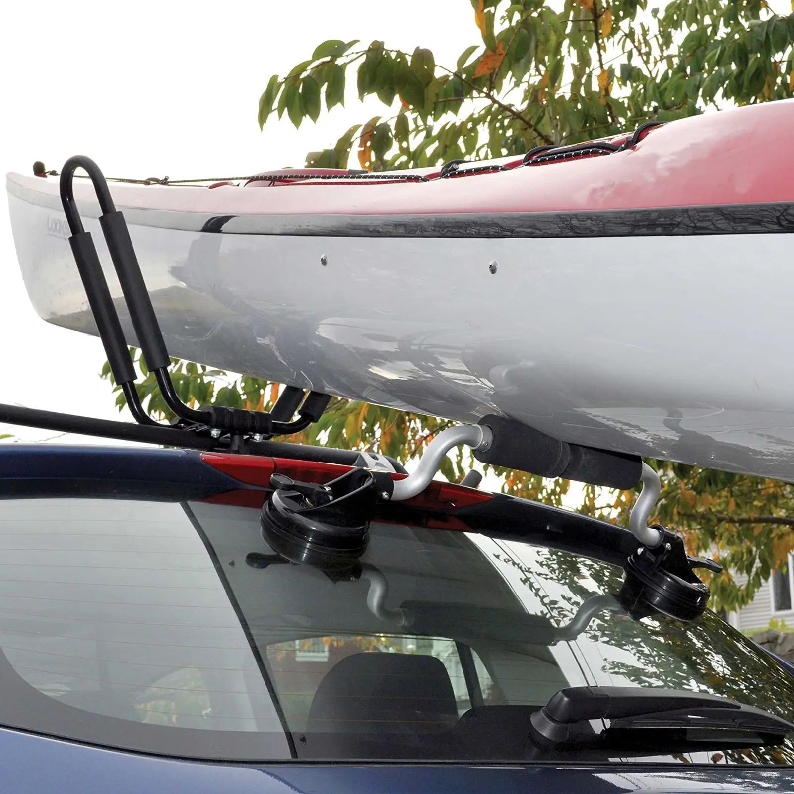 Aluminum Kayak Roller Canoes Paddleboard Load Assist Car Roof Rack Suction Cup