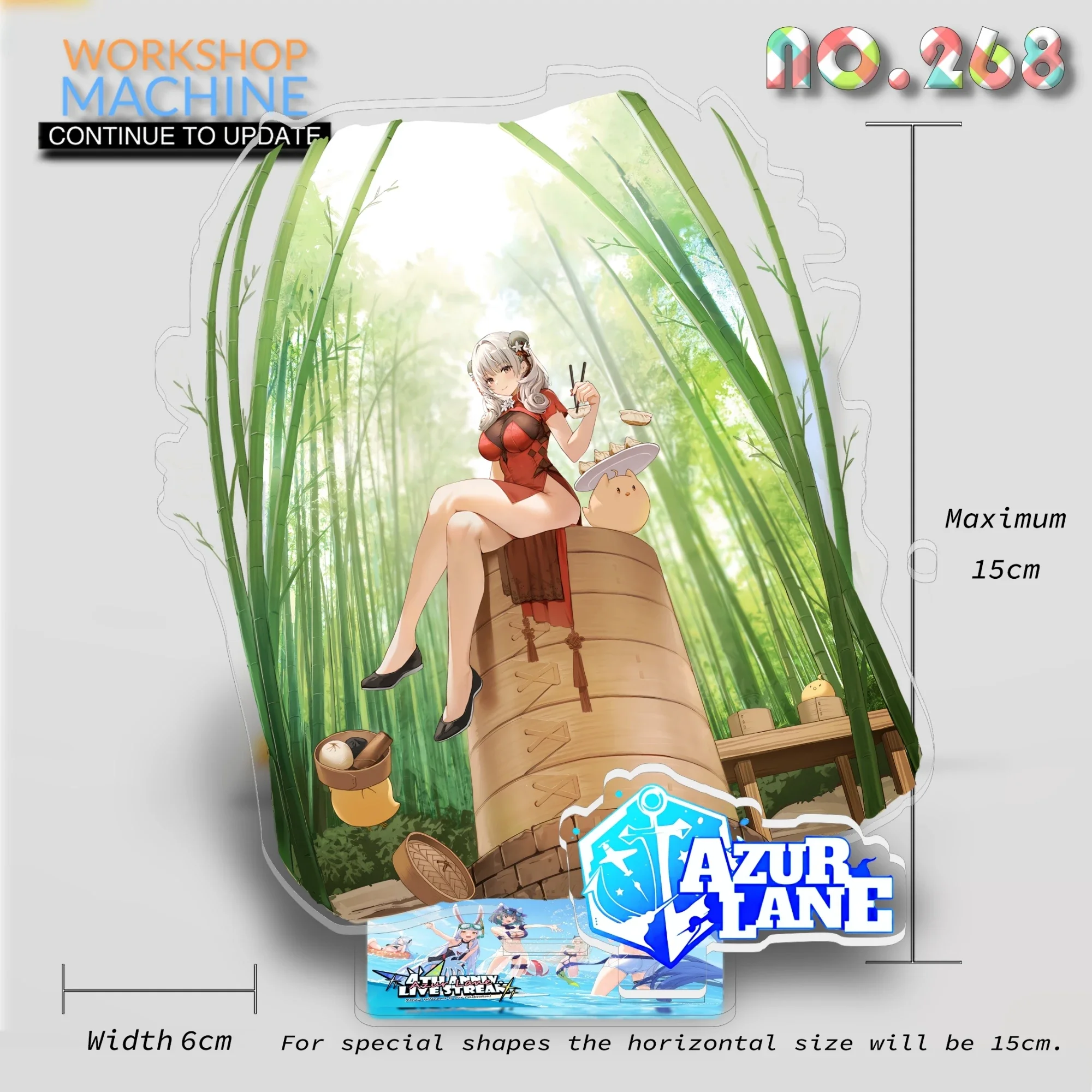 thumbnail image 1 of Decoraciones de anime Azur Lane P3 Decoración de escritorio de computadora Figuras de acrílico transparente Soporte de recuerdo Tendencia de alta precisión, 1 of 5