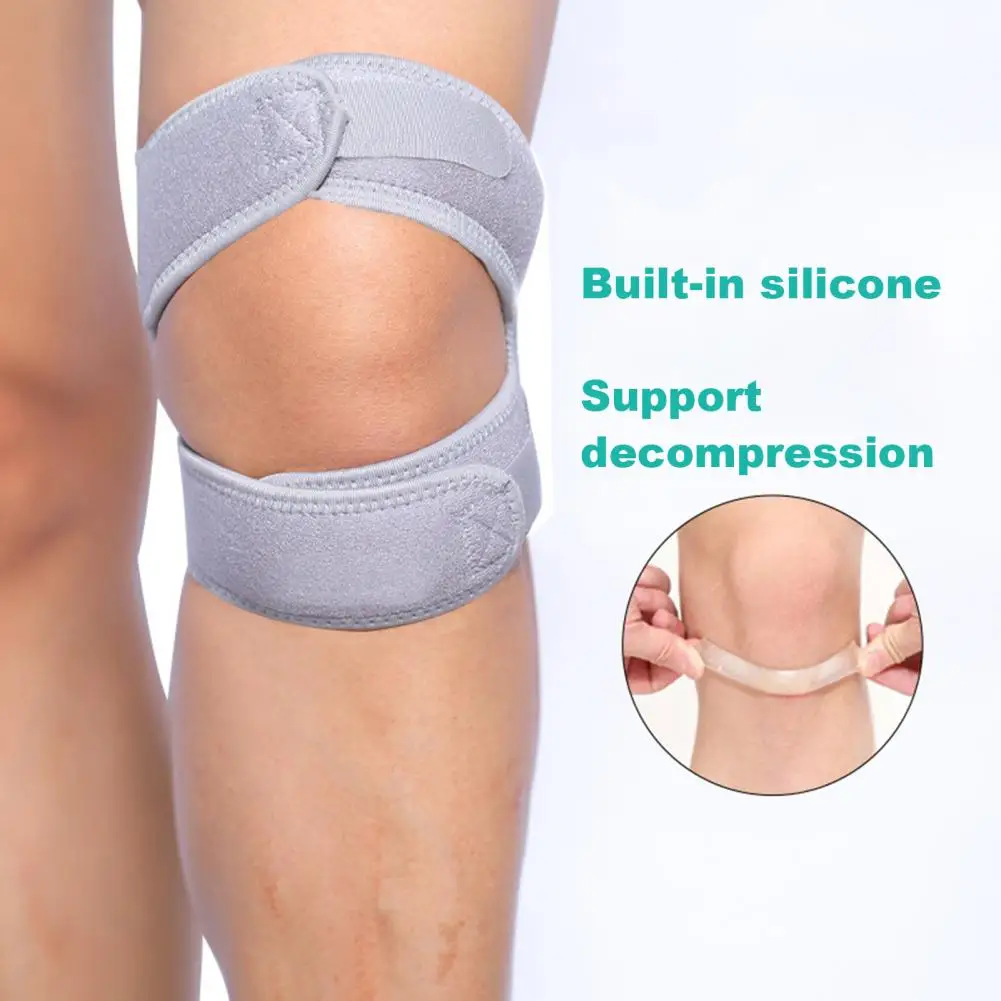 

Stable Free Knee Support Adjustable Knee Strap Adjustable Neoprene Patellar Tendon Support Strap for Pain Relief Men for Running