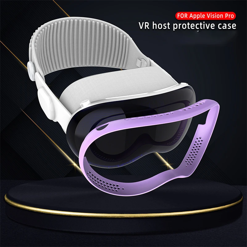 

Защитный чехол для шлема VR для Apple Vision Pro, ТПУ + поликарбонатные Чехлы, защита от пыли и царапин, аксессуары для Vision Pro VR