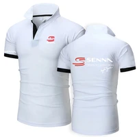 Hommes Polo Ayrton Senna Brésilien Formule 1 Légende Polos Graphique Surdimensionné Respirant Streetwear T-Shirts S-8XL 6