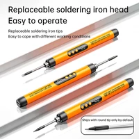 USB digital display soldering iron Type C interface mini soldering iron set 260-420 ℃ five temperature switching - Image 5