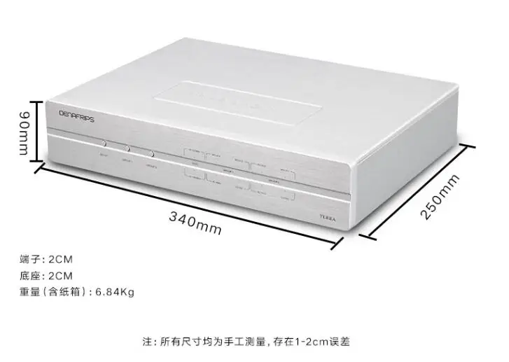 DENAFRIPS TERRA 오디오 디코더 테슬라 클럭, 듀얼 조정 가능 출력 주파수, 듀얼 출력 일정 온도 수정 발진기