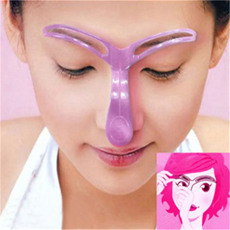 Reusable Eyebrow Shaper Brow Stamp Template Eyebrows Shape Set Eyebrow Stencil Eye Brow Women Make Up Tools Accessories 3 Styles makeup tools eyebrow stencil tool eye makeup tools