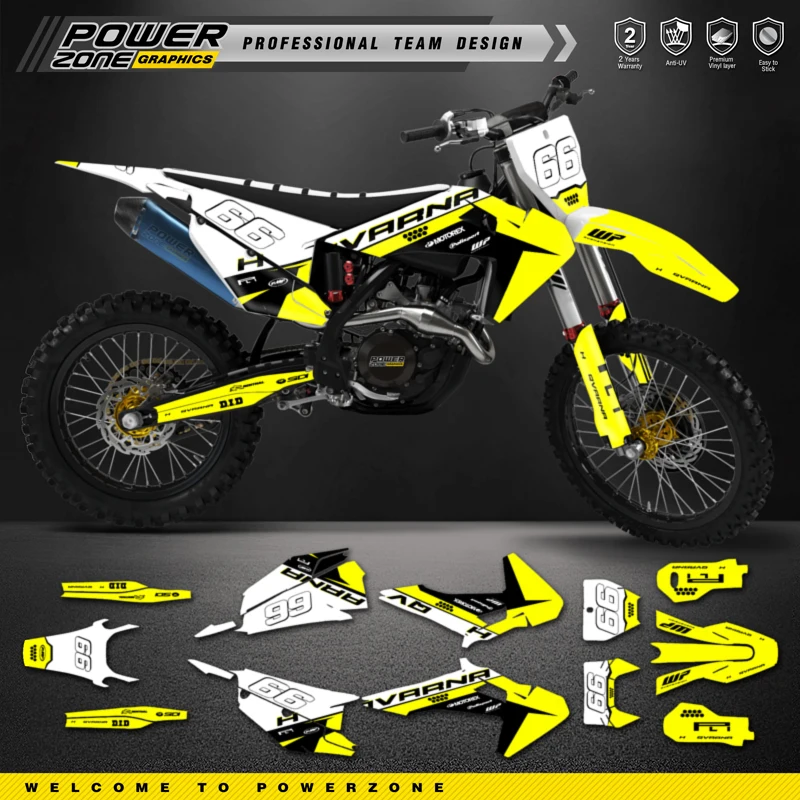 

PowerZone Custom Team Graphics Decals Stickers Kit For Husqvarna Decal 2019-22 TC FC TX FX FS 2020-2023 TE FE 125-450CC 67