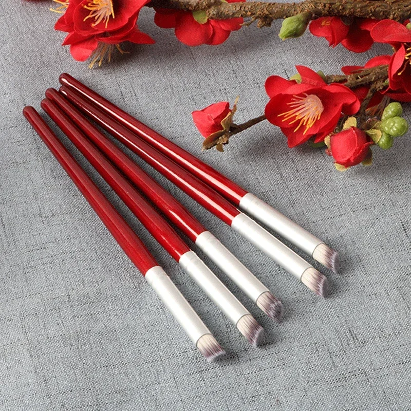 Gradient Smudge Nail Brush Art Brushes for Manicure Uv Gel Polish Draw Paint Wooden Pen Nail Tools Accesoires Set