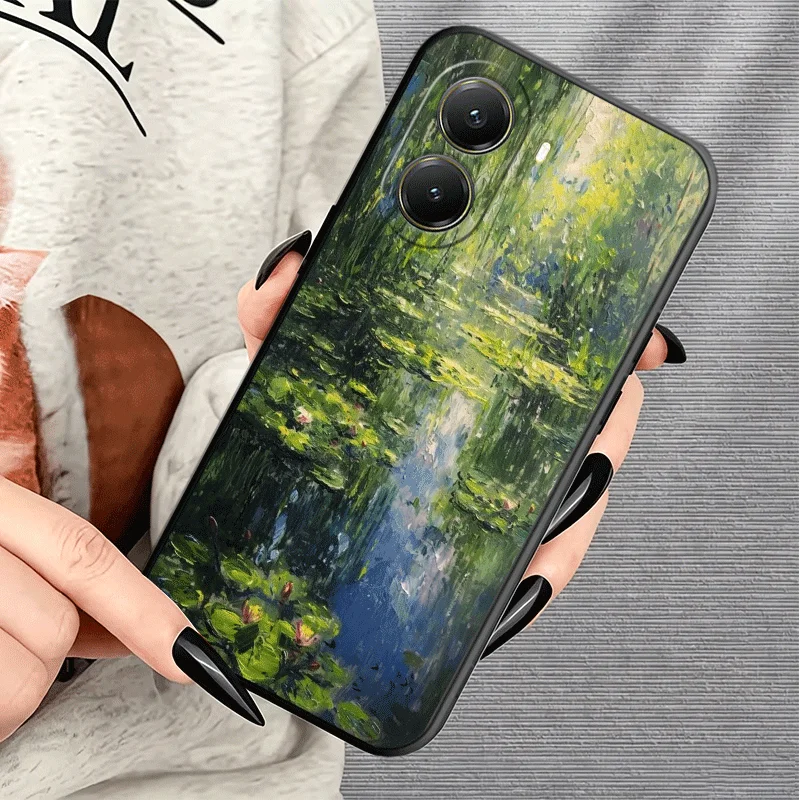 Soft Phone Case with Claude Monet Oil Painting Design