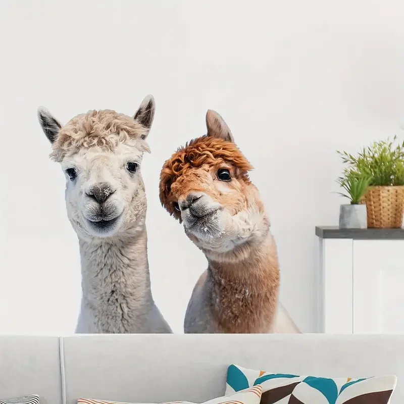 1pc Fun Animal Wall Sticker for Living Room Bedroom Bathroom Fridge Window