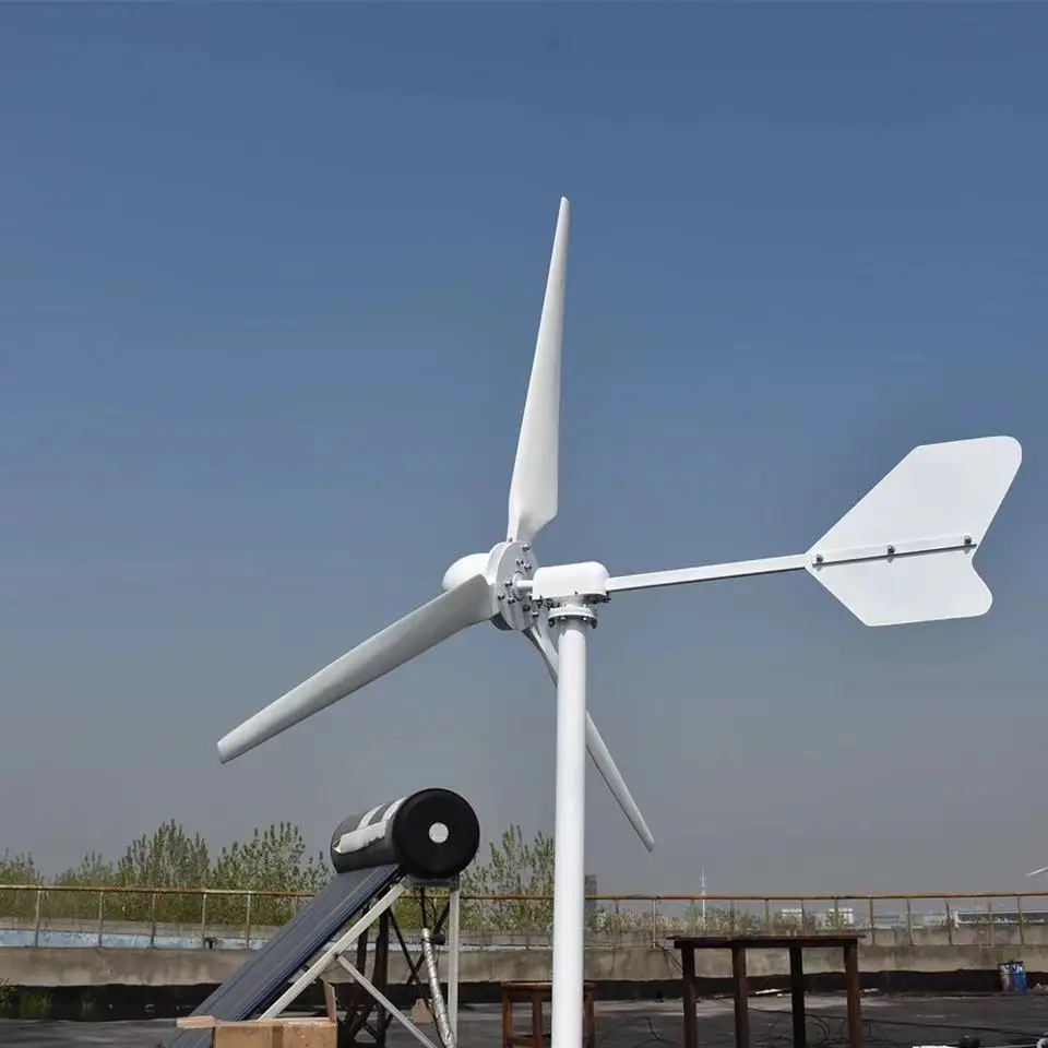 

FLTXNY 3KW Horizontal Wind Turbine Generator 48V 96V With 3000W Grid Tie MPPT Inverter Bult In WIFI/Limiter