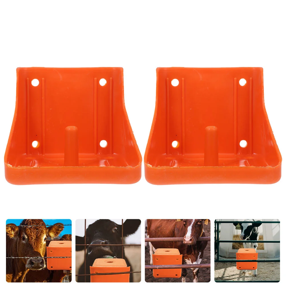 2Pcs Sheep Salt Feeders Salt Brick Feeding Racks Cattle Block Holders