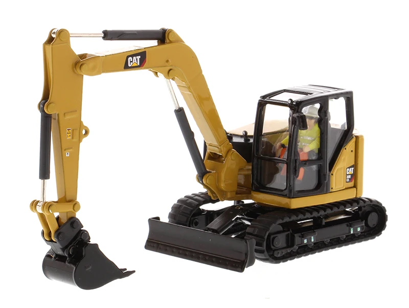NEW DM 1/50 CAT 308 CR Next Generation Mini Hydraulic Excavator with Work Tools - High Line Series By Diecast Masters 85596