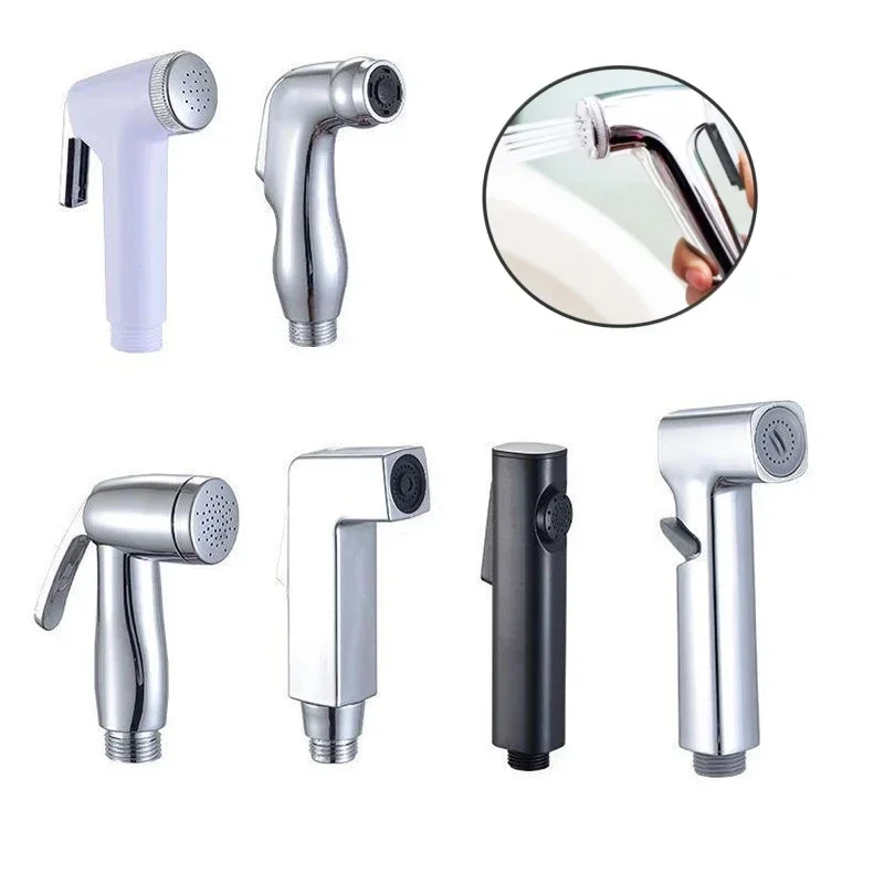 Toilet Companion Non-pressure Spray Gun Faucet Toilet Flusher Pressurized Handheld Nozzle Water Gun Female Washer 4