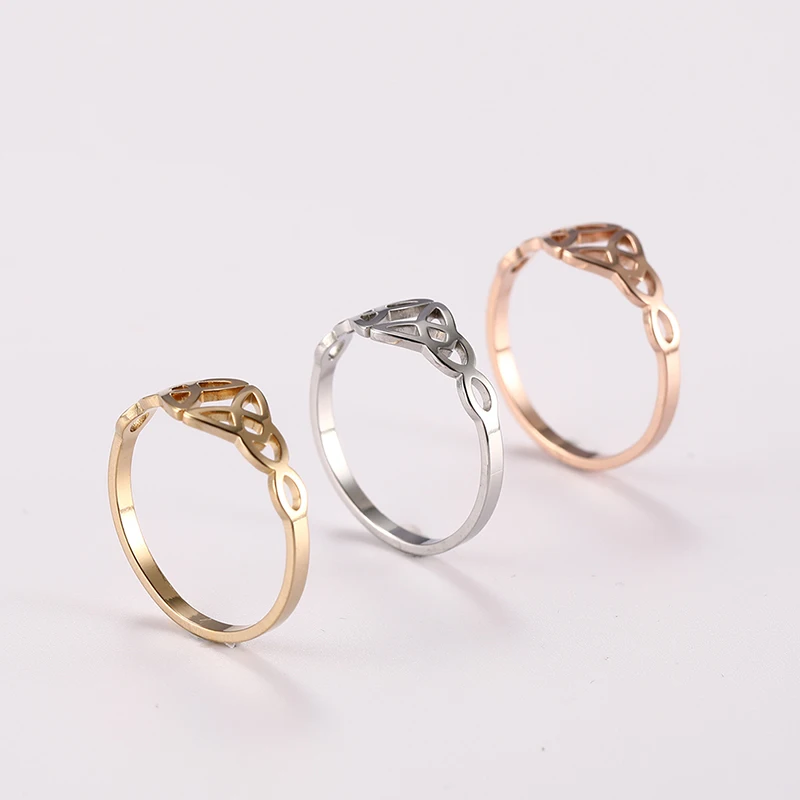 Witch's Irish Knot Ring für Frauen Edelstahl Irland Keltische hohle Fingerringe Neue Hexerei Amulett Schmuck Geburtstagsgeschenk – Detail 38