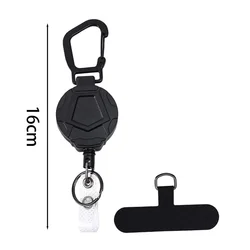 Heavy Duty Retractable Phone Holder with Belt Clip and Anti - Theft Lanyard - 3PACK (Lanyard Set A)