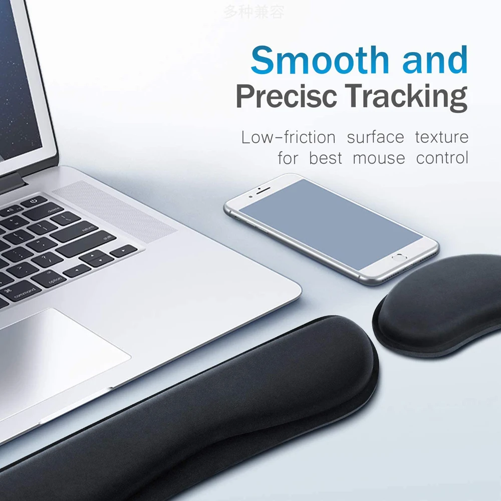 New Keyboard Wrist Rest Pad Wrist Rest Mouse Pad Memory Foam Superfine Fibre Durable Comfortable Mousepad for Office Gaming mouse pad,gaming mousepad,wrist pad